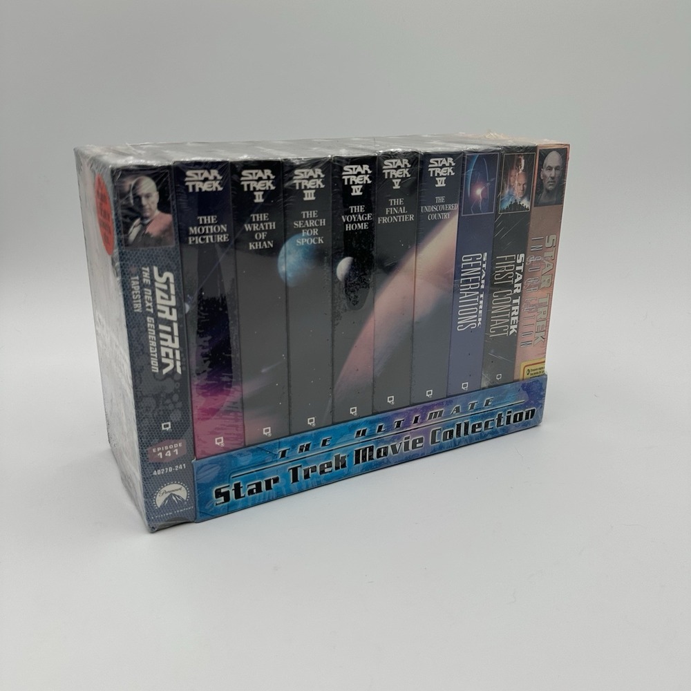 SEALED Star Trek Ultimate Movie Collection VHS 10-Tape Set TNG Paramount